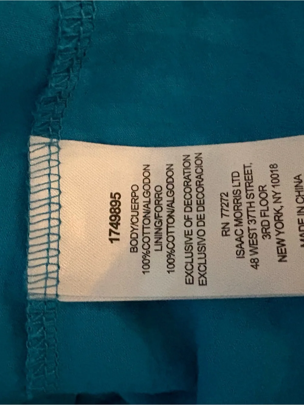 French Connection Teal Floral Smocked Dress